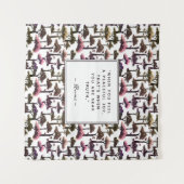 モダン抽象芸術ツリーア感動的ールミ引用文 タペストリー (正面(横))