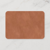 モダン抽象芸術テラ結婚コッタのウェブサイト エンクロージャーカード (裏面)