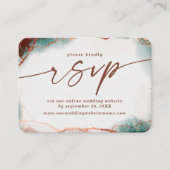 モダン抽象芸術テラ結婚コッタのウェブサイト エンクロージャーカード (正面)