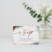 モダン抽象芸術テラ結婚コッタのウェブサイト エンクロージャーカード (スタンド正面)