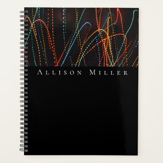 モダン抽象芸術デザイナーパターン |写真 プランナー手帳 (正面)