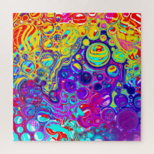 モダン抽象芸術デジタル流体アート ジグソーパズル