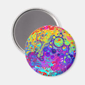 モダン抽象芸術デジタル流体アート   マグネット (正面/裏面)