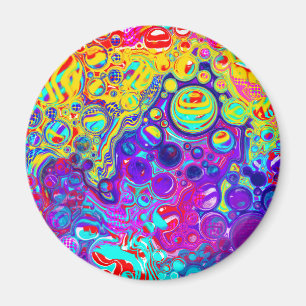 モダン抽象芸術デジタル流体アート   マグネット
