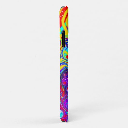 モダン抽象芸術デジタル流体 Case-Mate iPhoneケース (裏面/右)