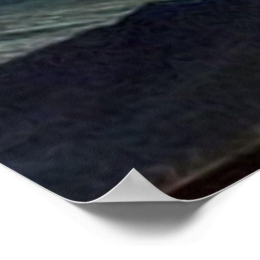 モダン抽象芸術デ絵画ジタルのスカイライト ポスター (角)