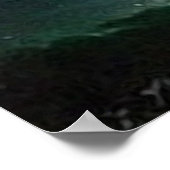 モダン抽象芸術デ絵画ジタルの落下 ポスター (角)