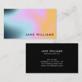 モダン抽象芸術トレンディーグラデーション勾配 名刺 (正面/裏面)