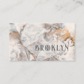 モダン抽象芸術トレンディー中立 名刺 (正面)