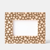 モダン抽象芸術ドットパターン レーザー彫刻フレーム (正面)