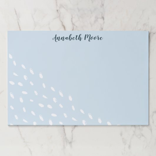 モダン抽象芸術ドット幾何学的パターン ペーパーパッド (正面)