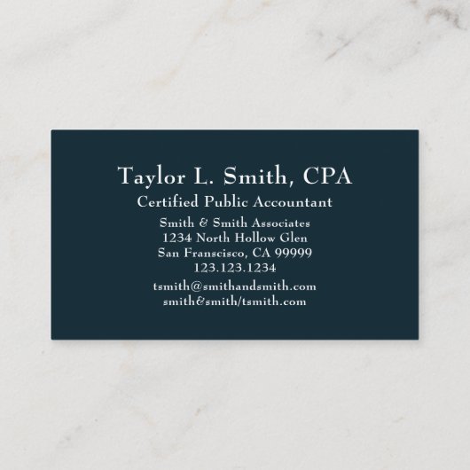 モダン抽象芸術ドット幾何学的パターン 名刺 (裏面)