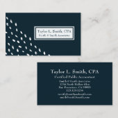 モダン抽象芸術ドット幾何学的パターン 名刺 (正面/裏面)