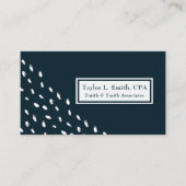 モダン抽象芸術ドット幾何学的パターン 名刺 (正面)