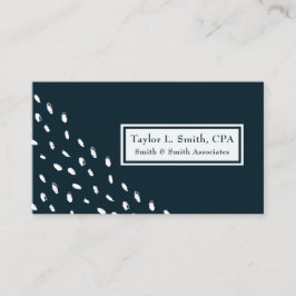 モダン抽象芸術ドット幾何学的パターン 名刺