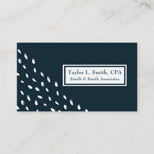 モダン抽象芸術ドット幾何学的パターン 名刺 (正面)