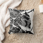 モダン抽象芸術ニュースプリント時代 クッション (ブランケット)