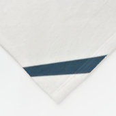 モダン抽象芸術ネイビー&ベージュコージーフリースブランケット フリースブランケット (角)