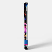 モダン抽象芸術ネオン色 Case-Mate iPhoneケース (裏面 / 左)