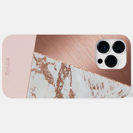 モダン抽象芸術バラ数々の金ゴールドiPhone / iPadケース Case-Mate iPhoneケース (裏面 (横))