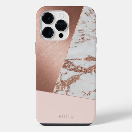 モダン抽象芸術バラ数々の金ゴールドiPhone / iPadケース iPhoneケース (裏面)