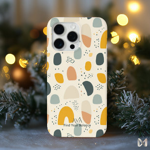 モダン抽象芸術パステル – ミニマルオーガニックリスト iPhone 15 PRO MAXケース