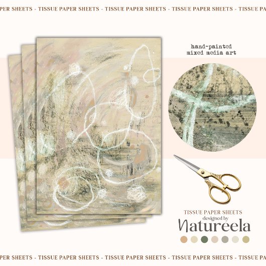 モダン抽象芸術パタエレガントーンティッシュペーパー 薄葉紙