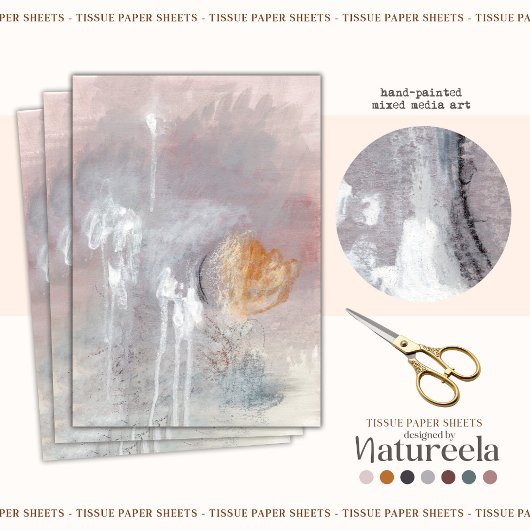 モダン抽象芸術パターンの切り離しティッシュペーパー 薄葉紙