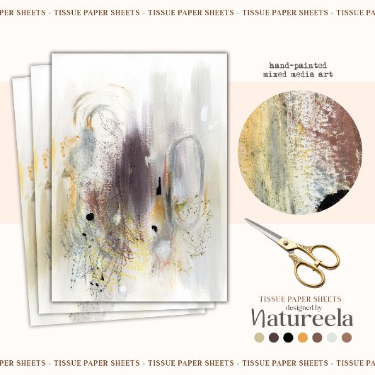 モダン抽象芸術パターンの切り離しティッシュペーパー 薄葉紙