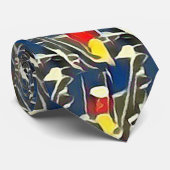 モダン抽象芸術パターンデザイン1197 – メンズタイ ネクタイ (ロール)