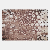 モダン抽象芸術パターン（の模様が）ある水玉模様 ラッピングペーパーシート (正面2)