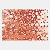 モダン抽象芸術パターン（の模様が）ある水玉模様 ラッピングペーパーシート (正面)