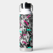モダン抽象芸術パターン ウォーターボトル (正面)