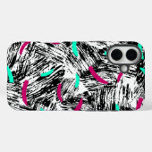 モダン抽象芸術パターン Case-Mate iPhoneケース (裏面 (横))