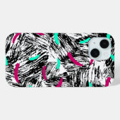 モダン抽象芸術パターン Case-Mate iPhoneケース (裏面 (横))