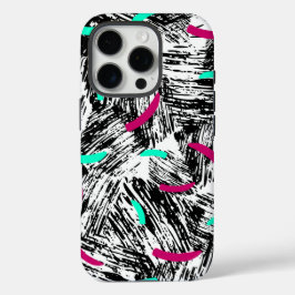 モダン抽象芸術パターン iPhone 16 PROケース