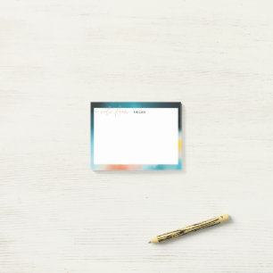 モダン抽象芸術パタ縁どインとスクリプト ポストイット