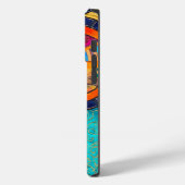 モダン抽象芸術パッチワーク模様モノグラム Case-Mate iPhoneケース (裏面 / 左)