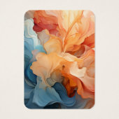 モダン抽象芸術パーソナライズされたイヤリング表示カード (裏面)