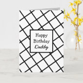 モダン抽象芸術パーソナライズされたハッピーバースデー カード (黄色い花)