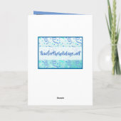 モダン抽象芸術パーソナライズされたハッピーバースデー カード (裏面)