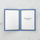 モダン抽象芸術パーソナライズされたハッピーバースデー カード (内部)