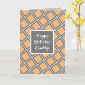 モダン抽象芸術パーソナライズされたハッピーバースデー カード (黄色い花)