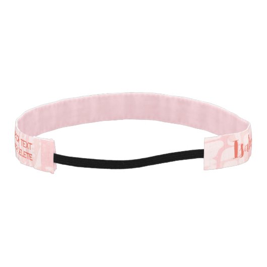 モダン抽象芸術パーソナライズされた名 アスレチックヘッドバンド (裏面)