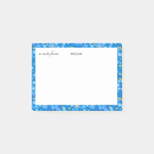 モダン抽象芸術パ縁どインとスクリプト化された投稿 ポストイット (正面)