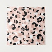 モダン抽象芸術ヒョウアニマルプリント タペストリー (正面(横))