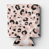 モダン抽象芸術ヒョウアニマルプリント 缶クーラー (裏面)