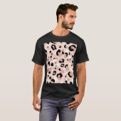 モダン抽象芸術ヒョウアニマルプリント Tシャツ (正面フル)