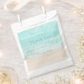 モダン抽象芸術ビーチ結婚式優先バッグ フェイバーバッグ (クリップ留めされた状態)