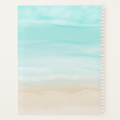 モダン抽象芸術ビーチ プランナー手帳 (裏面)